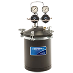 Spray Gun Pressure Pot, 2.5 Gallon Dual Regulator
