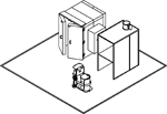 Powder Coating System 44" Wide X 84" High X 68" Deep