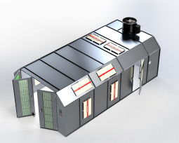 ETL-Listed Cross Flow Paint Booth