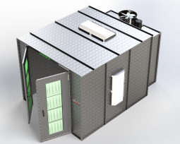 ETL-Listed Enclosed Finishing Booth