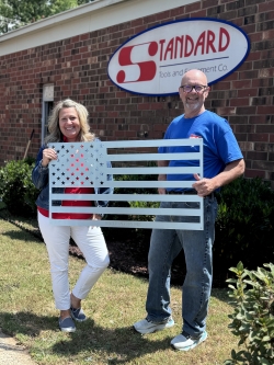 American Flag - Galvanized Steel