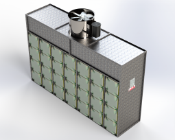 ETL-Listed Industrial Paint Wall with Filter Plenum