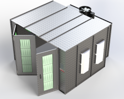 ETL-Listed Mid-Size Finishing Booth