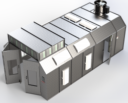 ETL-Listed Semi Downdraft Paint Booth