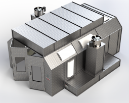 Heated Side Downdraft Paint Booth