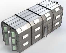 Truck Cross Flow Paint Booth - 40'