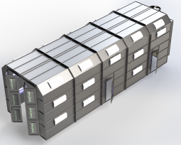 Truck Cross Flow Paint Booth - 50'