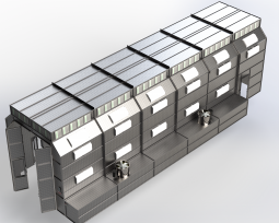 Truck Side Downdraft Paint Booth - 60'