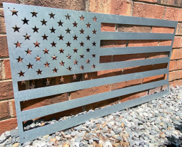 American Flag - Galvanized Steel - Small