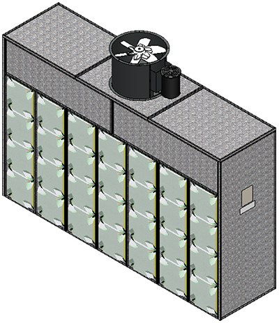 ETL-Listed Industrial Paint Wall with Filter Plenum: Paint Booths