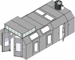 ETL-Listed Semi Downdraft Paint Booth