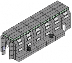 Truck Side Downdraft Paint Booth - 60'