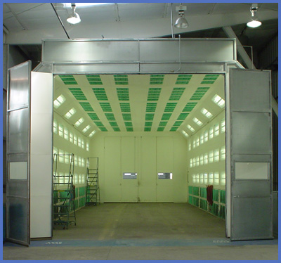 ETL-Listed Mid-Size Cross Flow Paint Booth: Tools USA